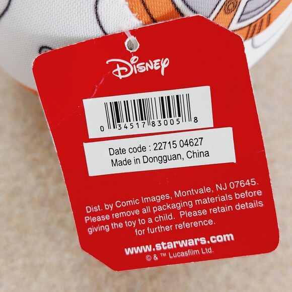 Star Wars BB-8 Droid Plush Stuffed Animal NWT 5" by Comic Images - Picture 7 of 7